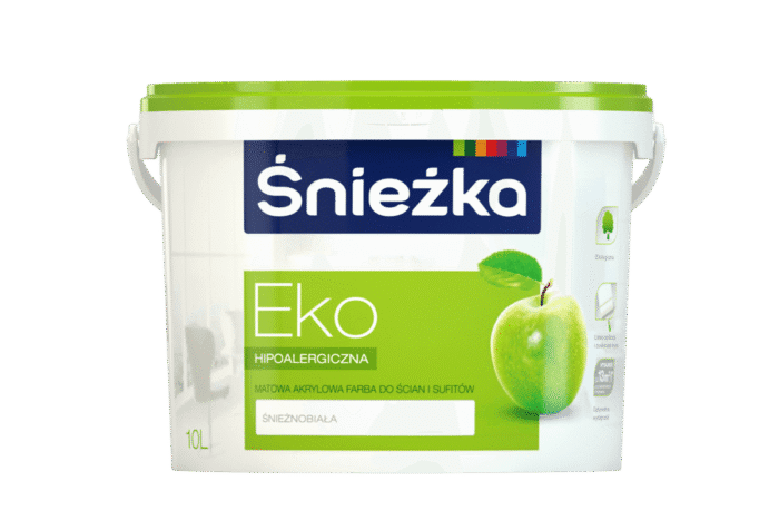 Sniezka eko 10 l farba został zaprojektowany z myślą o efektywności i estetyce