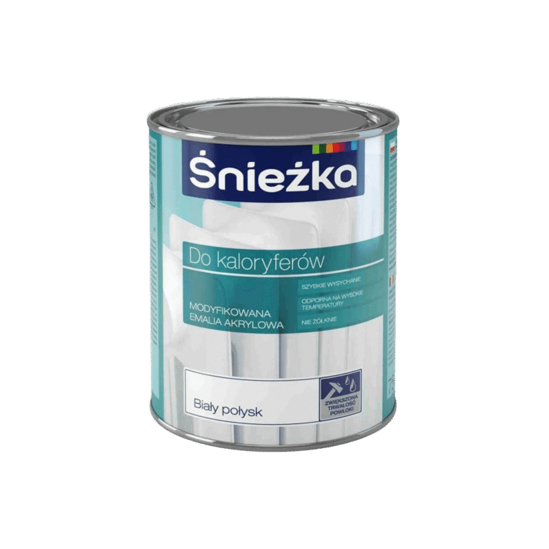 Farba Do Kaloryferów Biała 0,75 l Śnieżka