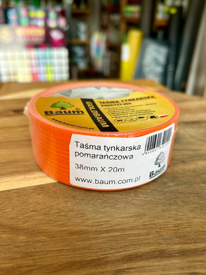 Pomarańczowa taśma zewnętrzna. Charakterystyczny, pomarańczowy lub czerwony kolor często identyfikuje ten typ taśmy