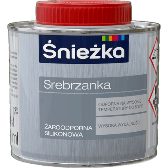 Śnieżka Srebrzanka Żaroodporna Silikonowa 0,2L | Odporna do 500°C | Srebrny Metalik kup max