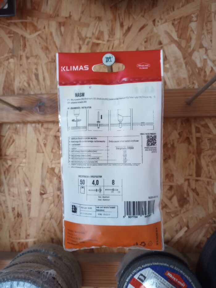 4x8 służy do tworzenia nierozłącznych połączeń, szczególnie w miejscach z jednostronnym dostępem do łączonych elementów