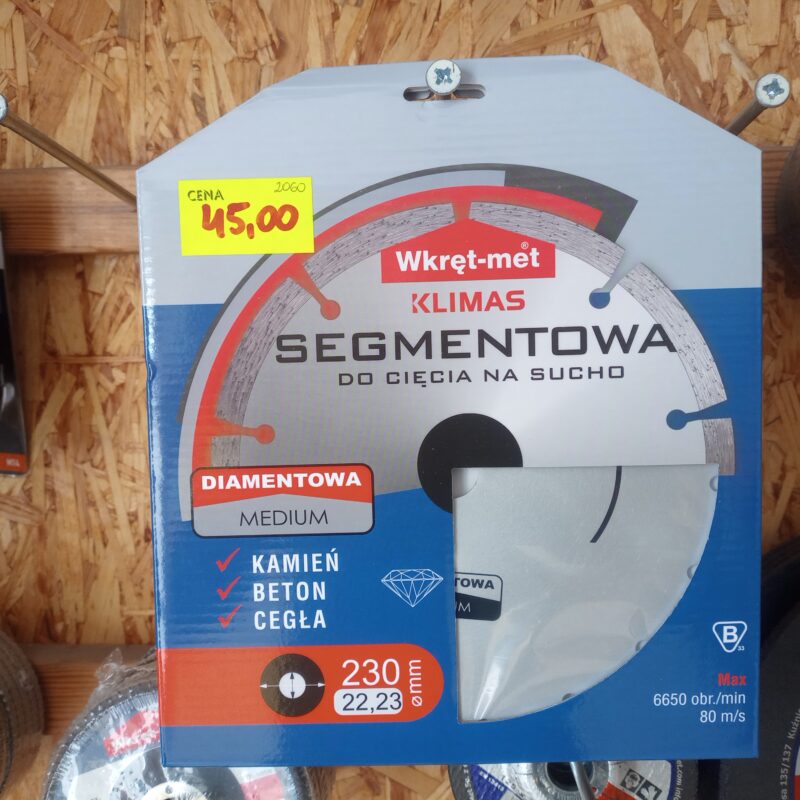 tarcza segmentowa do szlifierki kątowej. tarcza o średnicy 125 mm i otworze 22,23 mm, dedykowana do montażu na standardowych