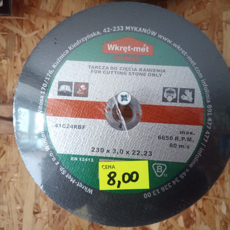 tarcza z węglika krzemu typ c. tarcza, której materiałem ściernym jest węglik krzemu, oznaczany na tarczy literą c. jest to materiał bardzo twardy i ostry